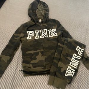 VS Pink Camouflage Sweatsuit